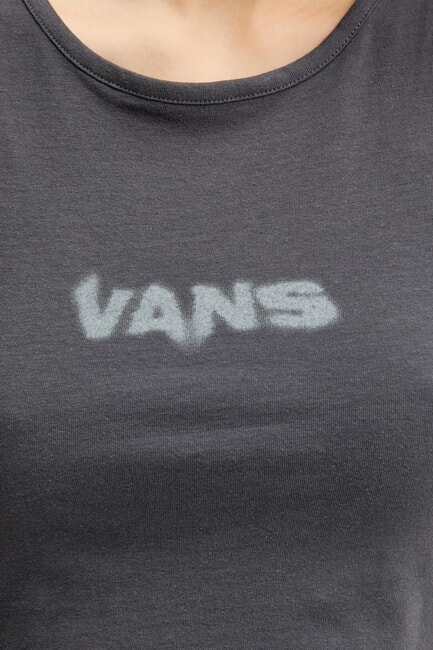 BLUR Top corto con estampado de logotipo y camiseta sin mangas asfalto - camiseta