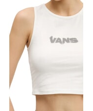 VANS BLUR Top corto con estampado de logotipo y camiseta sin mangas Malvavisco - camiseta - 3