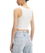 VANS BLUR Top corto con estampado de logotipo y camiseta sin mangas Malvavisco - camiseta - 2