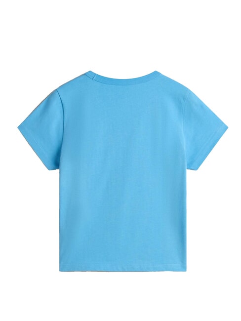 BASIC MINI Camiseta de algodón de manga corta azul herencia - camiseta