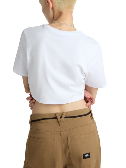 FLYING V Camiseta corta con logo blanco - camiseta