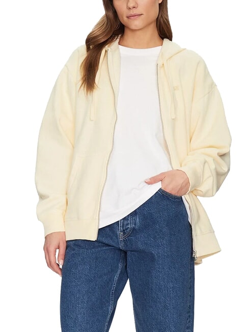 EVERYDAY Sudadera con capucha y cremallera completa glaseado de limón - Sudaderas de mujer