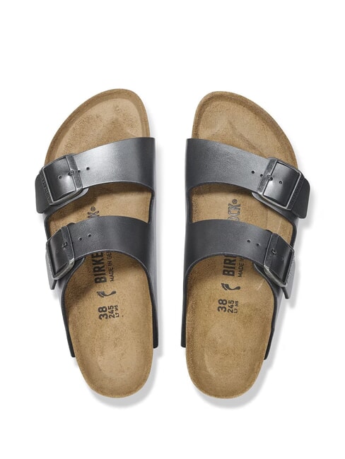 ARIZONA Sandalia tipo zapatilla metálica negro - Zapatos Mujer