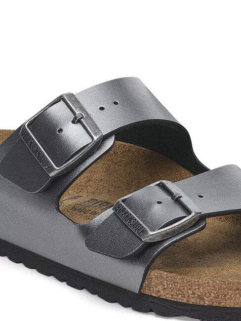 ARIZONA Sandalia tipo zapatilla metálica negro - Zapatos Mujer