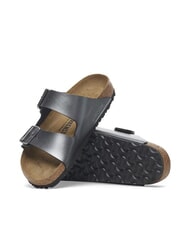 BIRKENSTOCK ARIZONA Sandalia tipo zapatilla metálica negro - Zapatos Mujer - 6