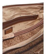 GUESS NOELLE 2 Bolso de mano, con bandolera logotipo de café con leche / marrón - Bolsos Mujer - 4