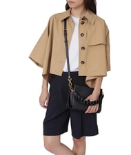 COCCINELLE BOHEME GRANA DOUBLE Bolso de mano, con bandolera, en piel negro/coñac - Bolsos Mujer - 5