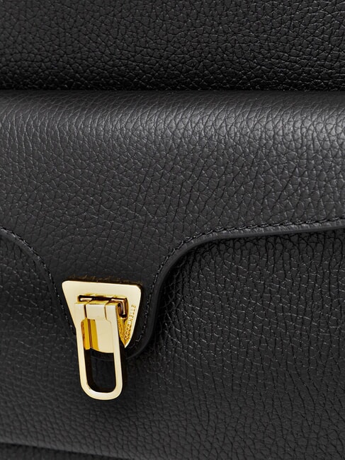 BEAT GENERATIO Mochila de cuero martillado negro - Bolsos Mujer