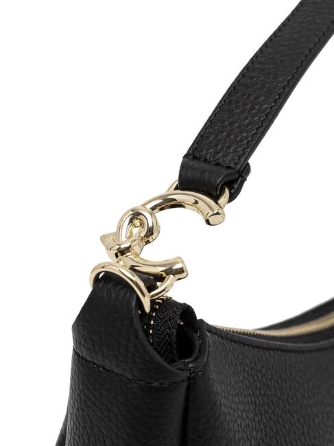 C-EASY Bolso bandolera mediano de piel negro - Bolsos Mujer