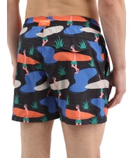 SUN68 ILLUSTRATION Traje de playa para hombre negro/azul - Trajes de ba&ntilde;o - 2