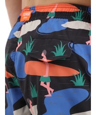 SUN68 ILLUSTRATION Traje de playa para hombre negro/azul - Trajes de baño - 3