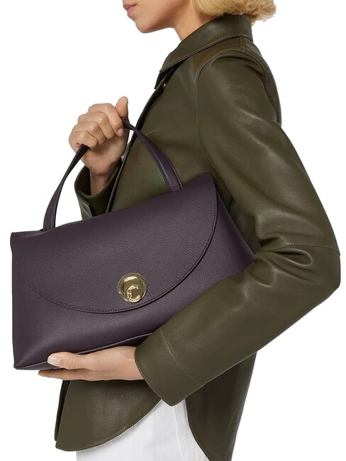 NIKLA Bolso de mano, con bandolera negro/coñac - Bolsos Mujer