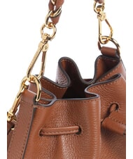 COCCINELLE BEAT GENERATION Mini cubo de cuero co&ntilde;ac - Bolsos Mujer - 3