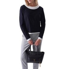 COCCINELLE DOUBLE BEAT Bolso de hombro negro - Bolsos Mujer - 4