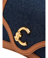 COCCINELLE C-ME DENIM Bolso de hombro guarida azul/coñac - Bolsos Mujer - 3