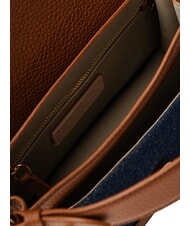 COCCINELLE C-ME DENIM Bolso de hombro guarida azul/coñac - Bolsos Mujer - 6