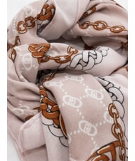 LIUJO CHAIN Bufanda con estampado integral natural - Bufandas - 3