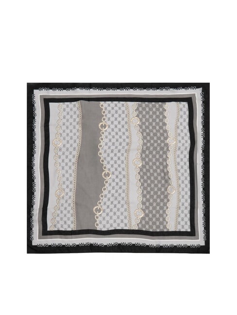 CHAIN Bufanda con estampado integral NEGRO - Bufandas