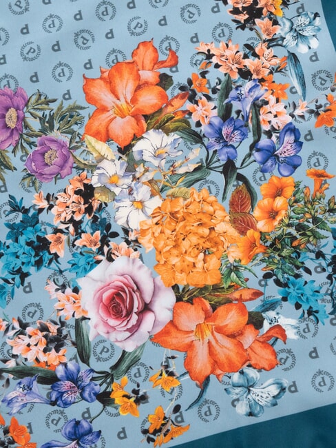 FLOWERS TWILL Bufanda estampada flores azules - Bufandas
