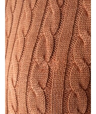 SUN68 VINTAGE Su&eacute;ter de cuello redondo de punto trenzado cacao - Su&eacute;teres de los hombres - 2