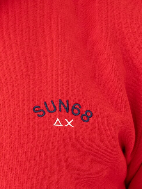 MINI LOGO Sudadera de cuello alto con cremallera rojo fuego - Sudaderas