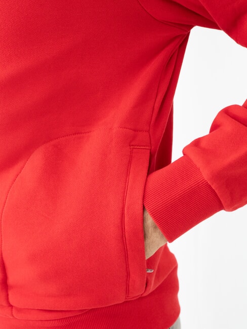 MINI LOGO Sudadera con capucha y cremallera completa rojo fuego - Sudaderas