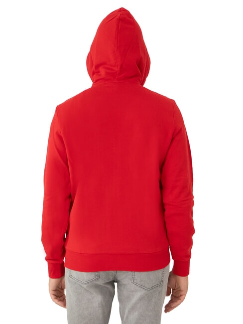 MINI LOGO Sudadera con capucha y cremallera completa rojo fuego - Sudaderas