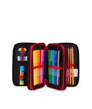 MILAN KICK AND SCORE Estuche de 3 cremalleras con material escolar - Estuches y Accesorios