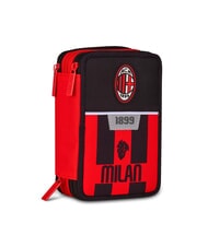 MILAN KICK AND SCORE Estuche de 3 cremalleras con material escolar negro - Estuches y Accesorios - 6