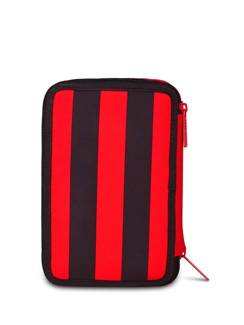 KICK AND SCORE Estuche de 3 cremalleras con material escolar negro - Estuches y Accesorios