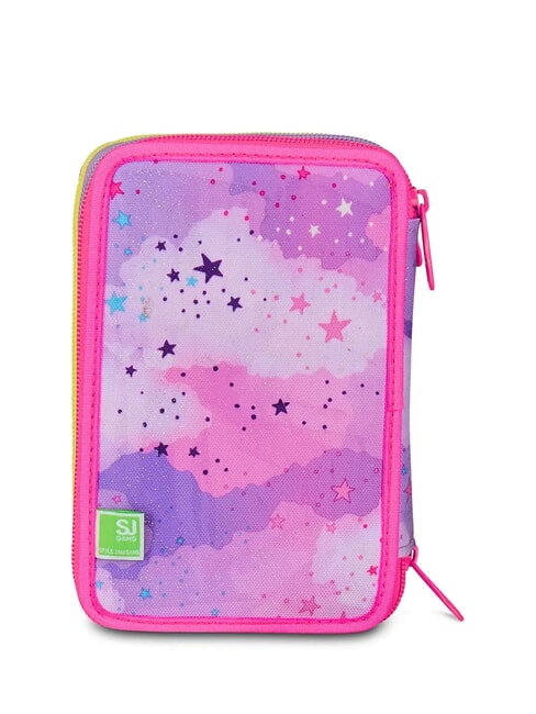 FABLE JOURNEY Estuche de 3 cremalleras con material escolar Violeta - Estuches y Accesorios