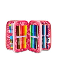 SJGANG CAT&AIR Estuche de 3 cremalleras con material escolar - Estuches y Accesorios