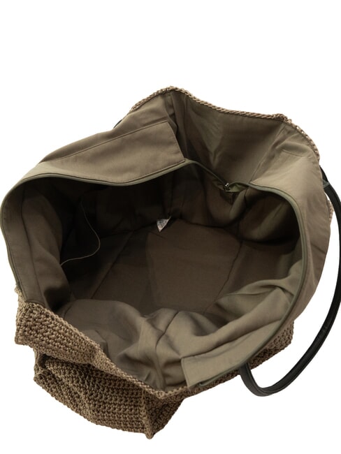 TWIST Bolso de playa de hombro beige - Bolsos Mujer