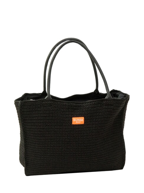 TWIST Bolso de playa de hombro negro - Bolsos Mujer