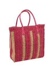 SUN68 RAFIA Bolsa de playa de rafia blanco crema/ciclámen - Bolsos Mujer - 2