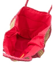 SUN68 RAFIA Bolsa de playa de rafia blanco crema/ciclámen - Bolsos Mujer - 4