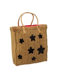 SUN68 RAFIA Bolsa de playa de rafia arena/ciclamen - Bolsos Mujer - 2