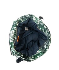 SUN68 FANCY SPONGE ALLOVER Bolso de playa de lona con bandolera Verde inglés/blanco crema - Bolsos Mujer - 5