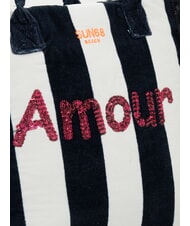 SUN68 FANCY SPONGE ALLOVER Bolso de playa de lona con bandolera azul marino/blanco crema - Bolsos Mujer - 3