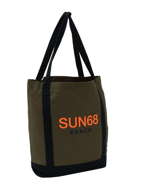 CABARDINE Bolsa de playa de lona militar oscuro - Bolsos Mujer