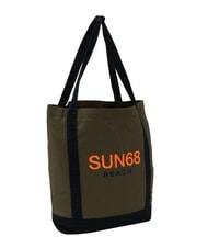 SUN68 CABARDINE Bolsa de playa de lona militar oscuro - Bolsos Mujer - 2