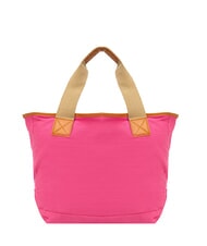 SUN68 LOGO BEACH Bolsa de playa en lona fucsia - Bolsos Mujer - 4