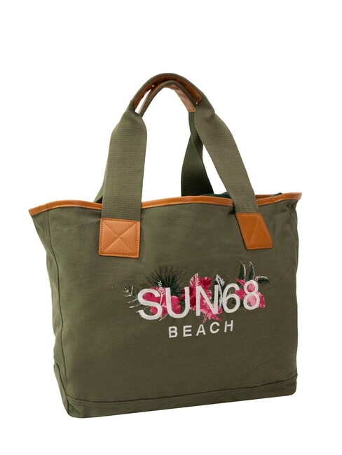 LOGO BEACH Bolsa de playa en lona militar - Bolsos Mujer