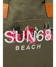 SUN68 LOGO BEACH Bolsa de playa en lona militar - Bolsos Mujer - 3