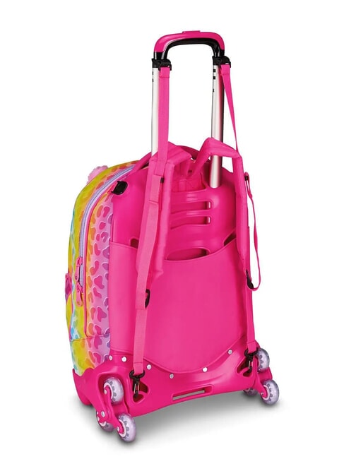 CAT&AIR Mochila con ruedas desmontable de 3 ruedas BOSQUE DE RAYAS NEGRAS - Mochilas con ruedas