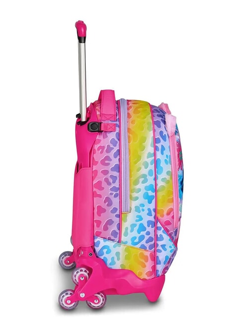 CAT&AIR Mochila con ruedas desmontable de 3 ruedas BOSQUE DE RAYAS NEGRAS - Mochilas con ruedas