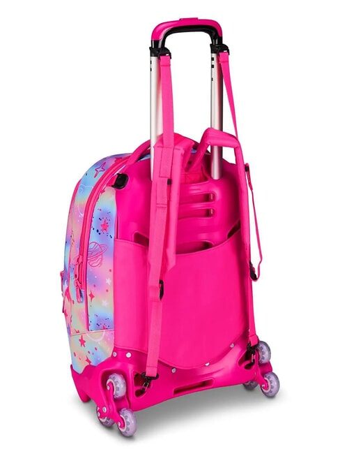 CAT LED Mochila con ruedas desmontable de 3 ruedas fuxiafluo - Mochilas con ruedas