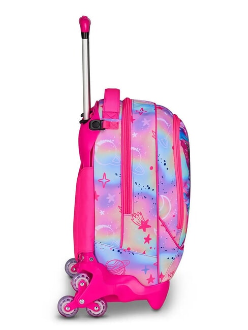 CAT LED Mochila con ruedas desmontable de 3 ruedas fuxiafluo - Mochilas con ruedas