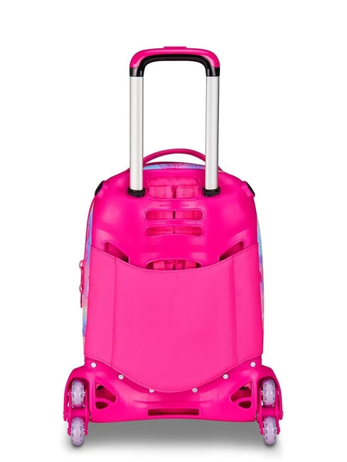 CAT LED Mochila con ruedas desmontable de 3 ruedas fuxiafluo - Mochilas con ruedas