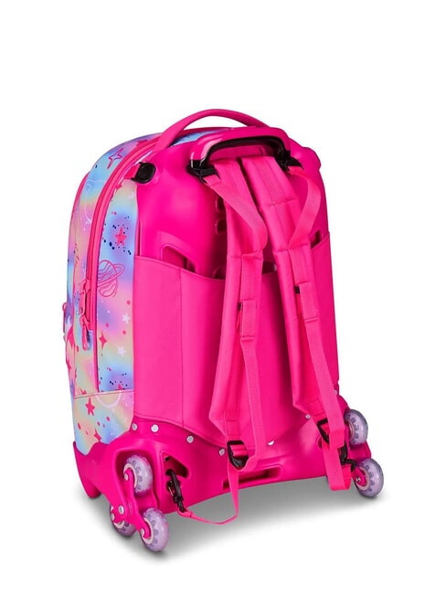 CAT LED Mochila con ruedas desmontable de 3 ruedas fuxiafluo - Mochilas con ruedas